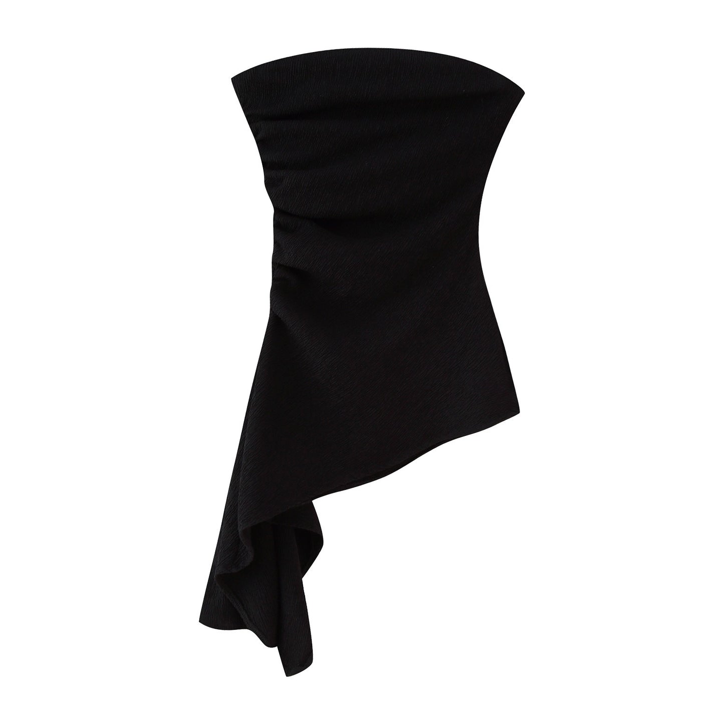 Y2K Asymmetric Hem Bustier Top