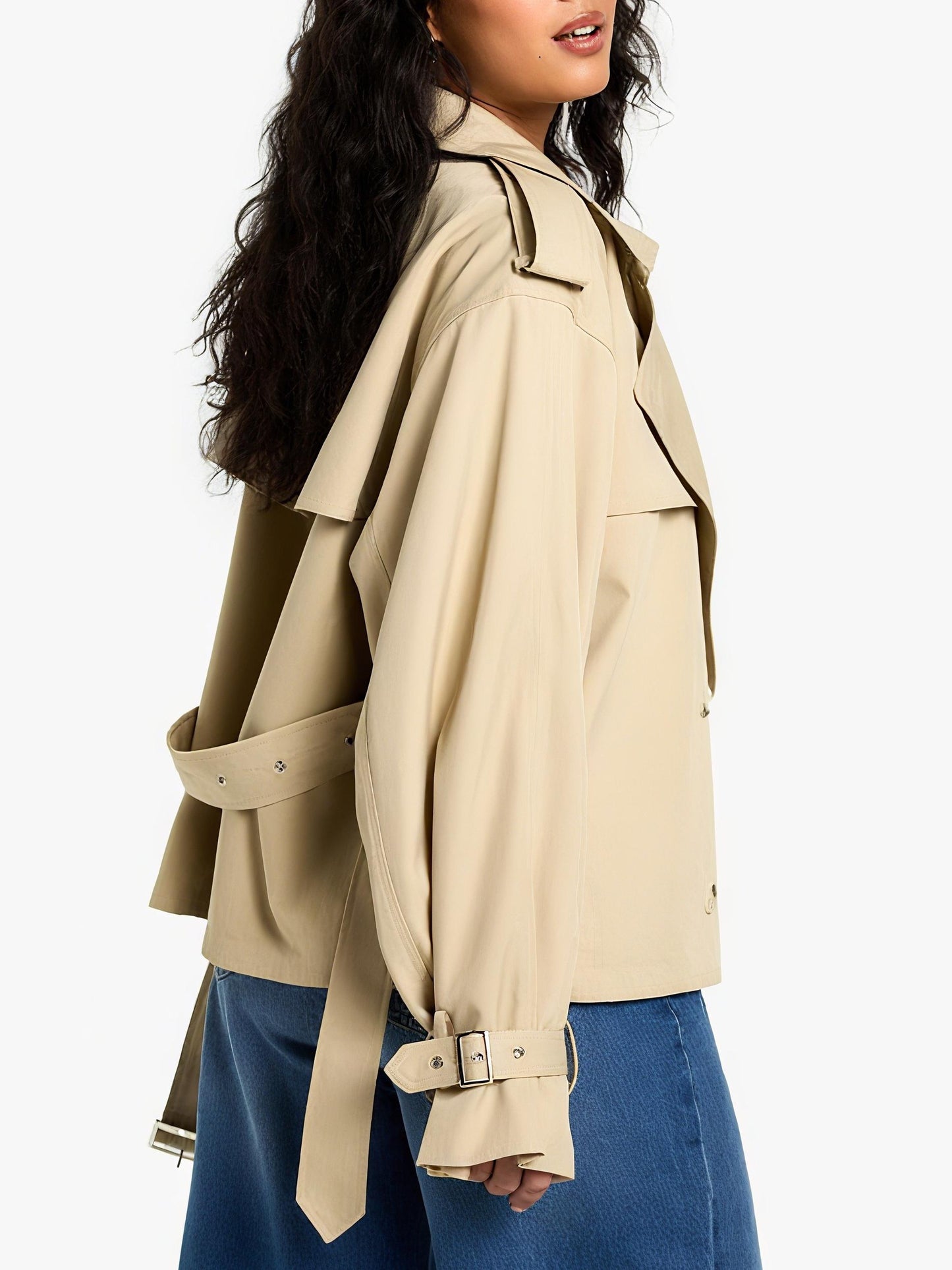 Short Belted Trench Coat