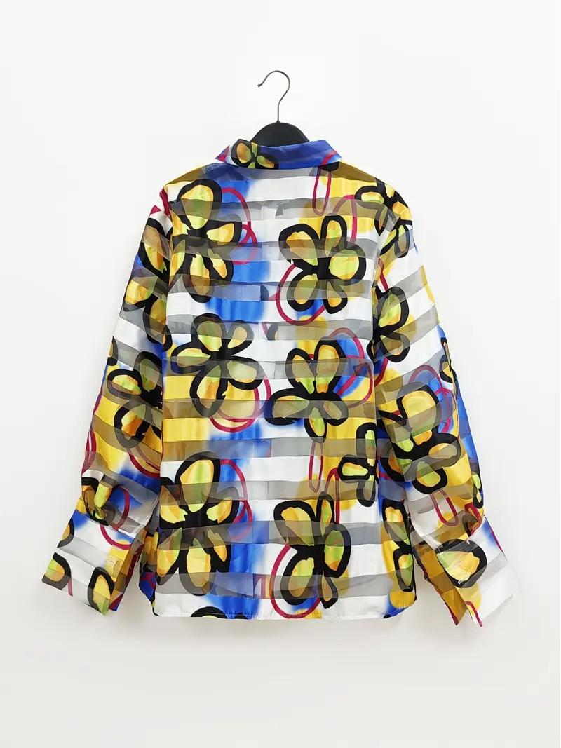 Organza Print Shirt