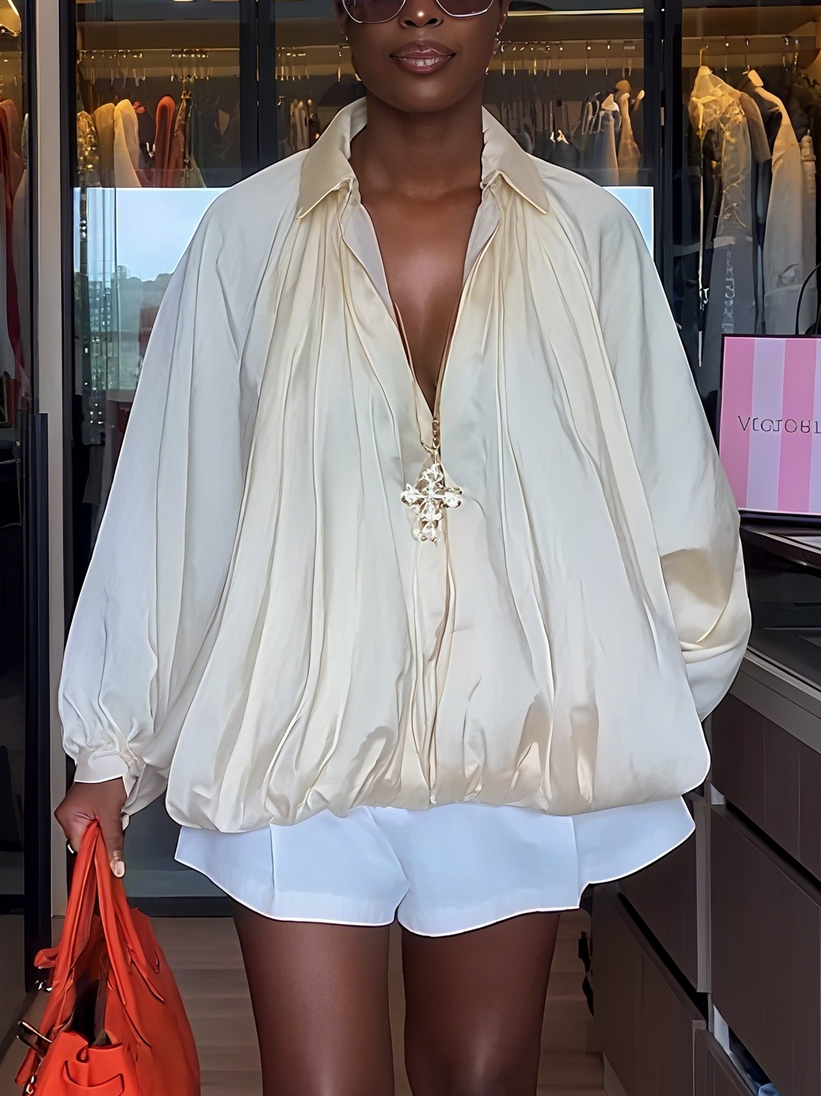 Trendy Beige Jacket