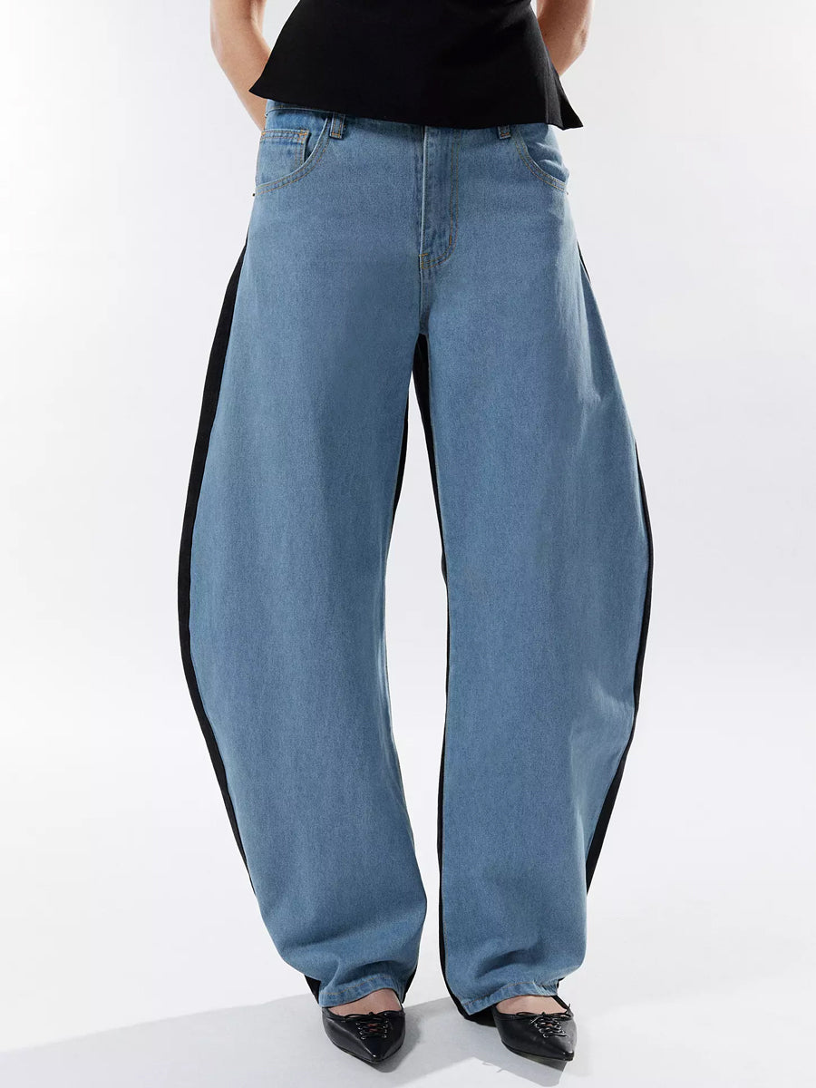 Two-toned Front And Back Detailing Jeans