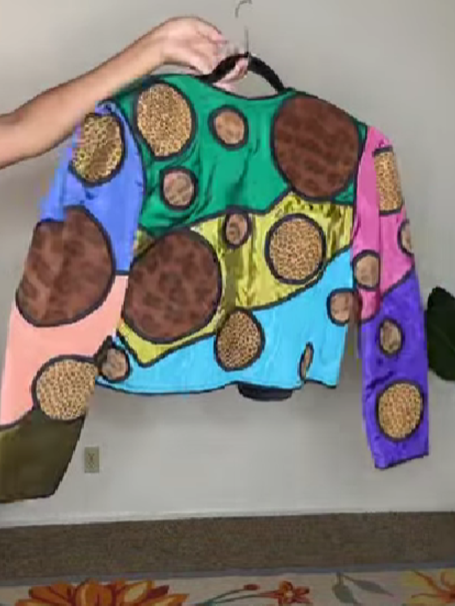 Vintage Contrast Short Coat