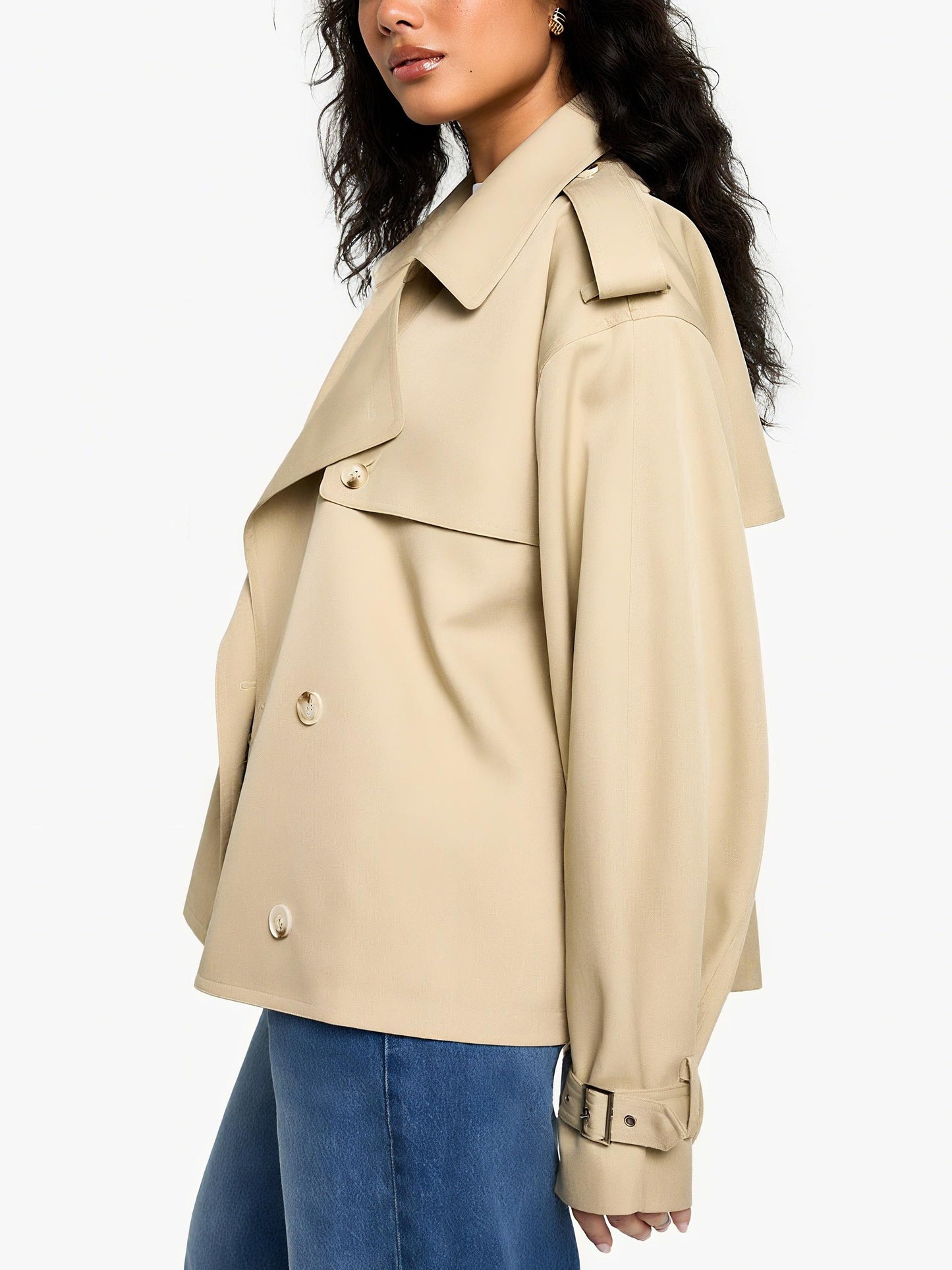 Short Belted Trench Coat