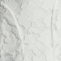 Exquisite White Floral - Embroidered Gown