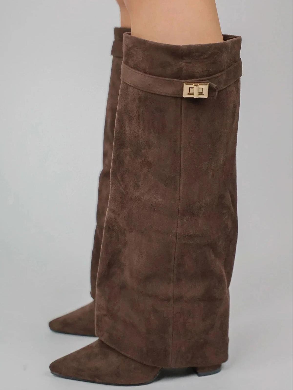 Solid Color High Boots