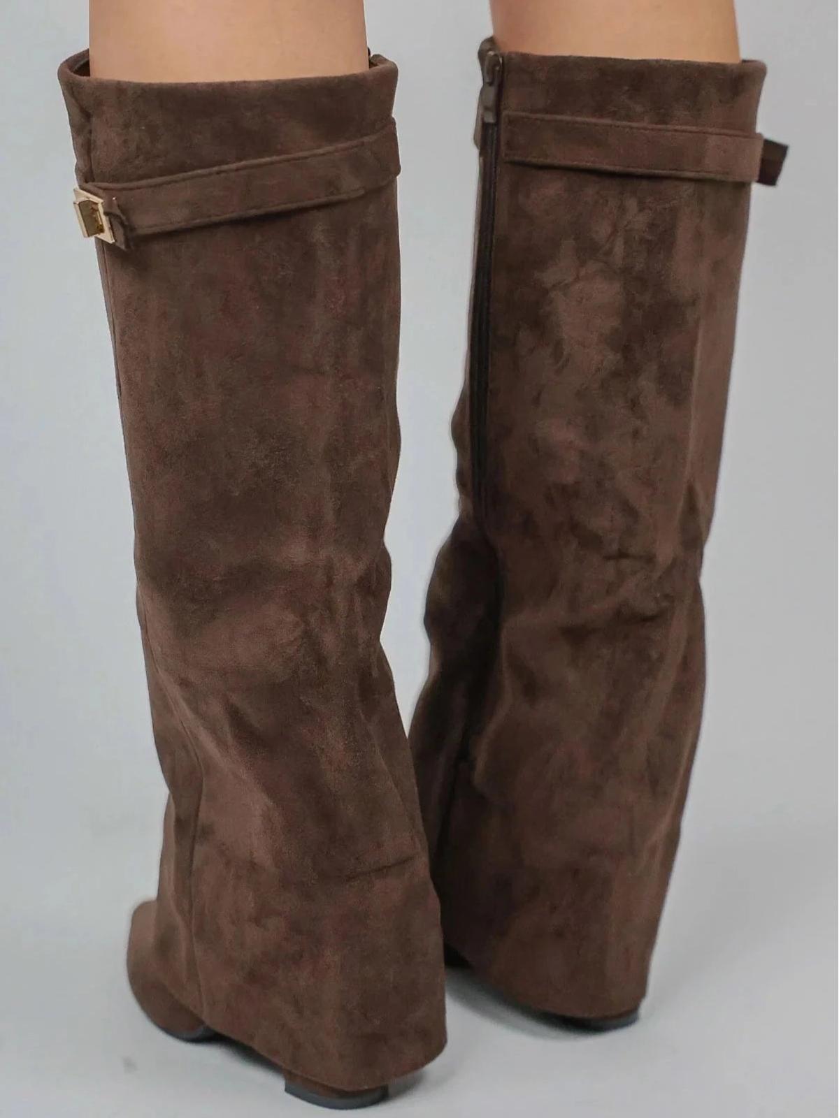 Solid Color High Boots