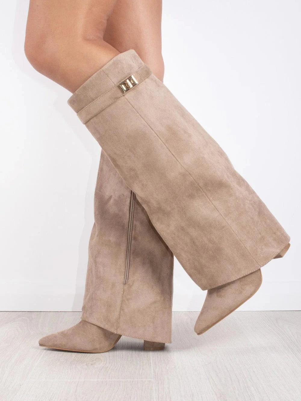 Solid Color High Boots