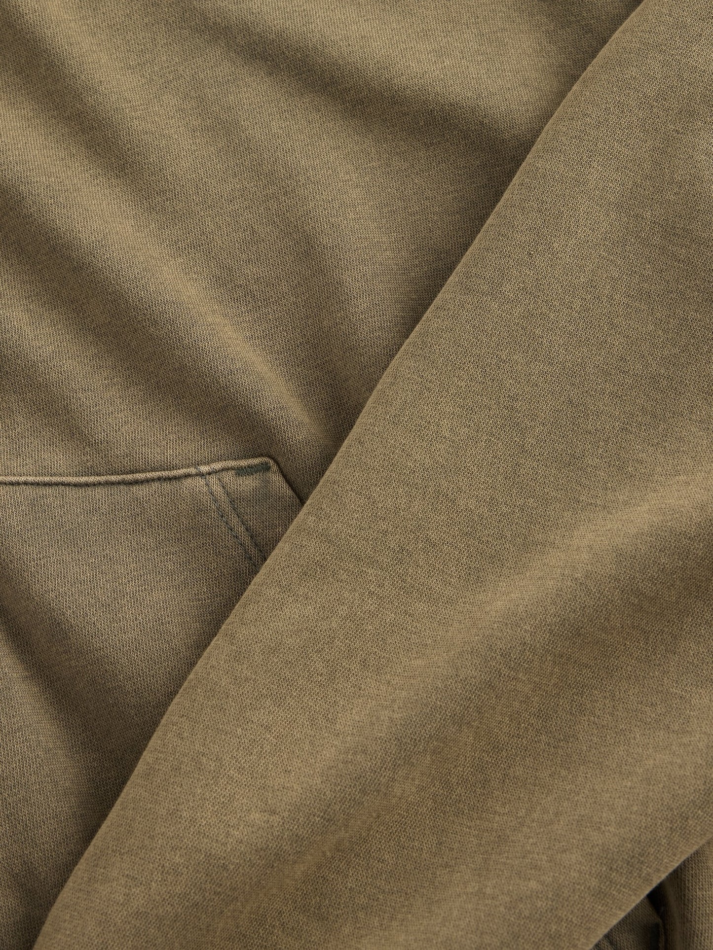 Olive Green Activewear Set: Hoodie with Wide - Leg Sweatpant