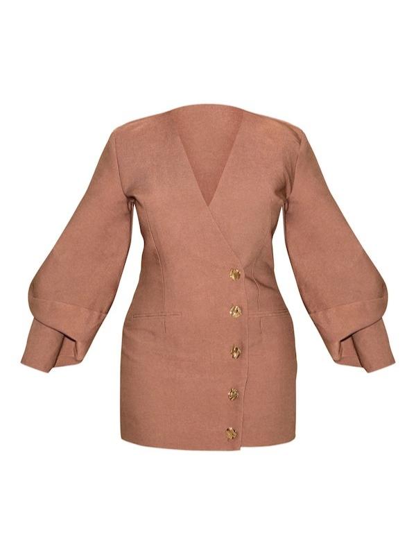 Shape Tailored Cocoon Sleeve A Line Blazer Dress