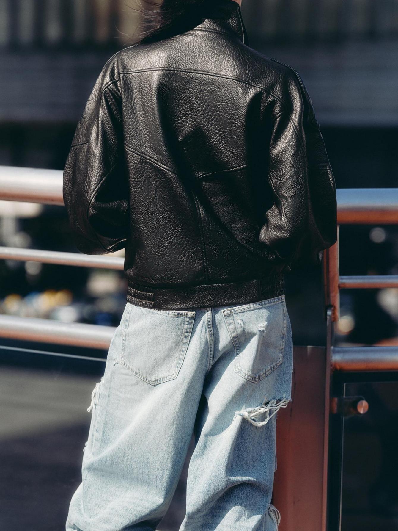 Faux Leather Jacket
