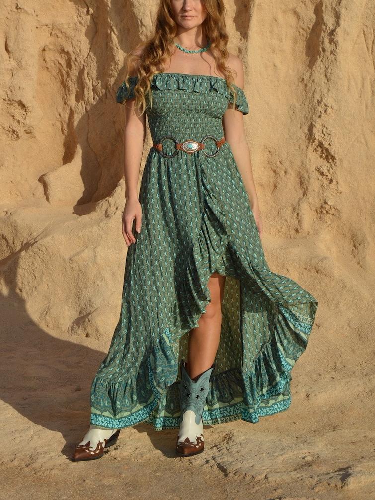 Chic Off - Shoulder Maxi Dress