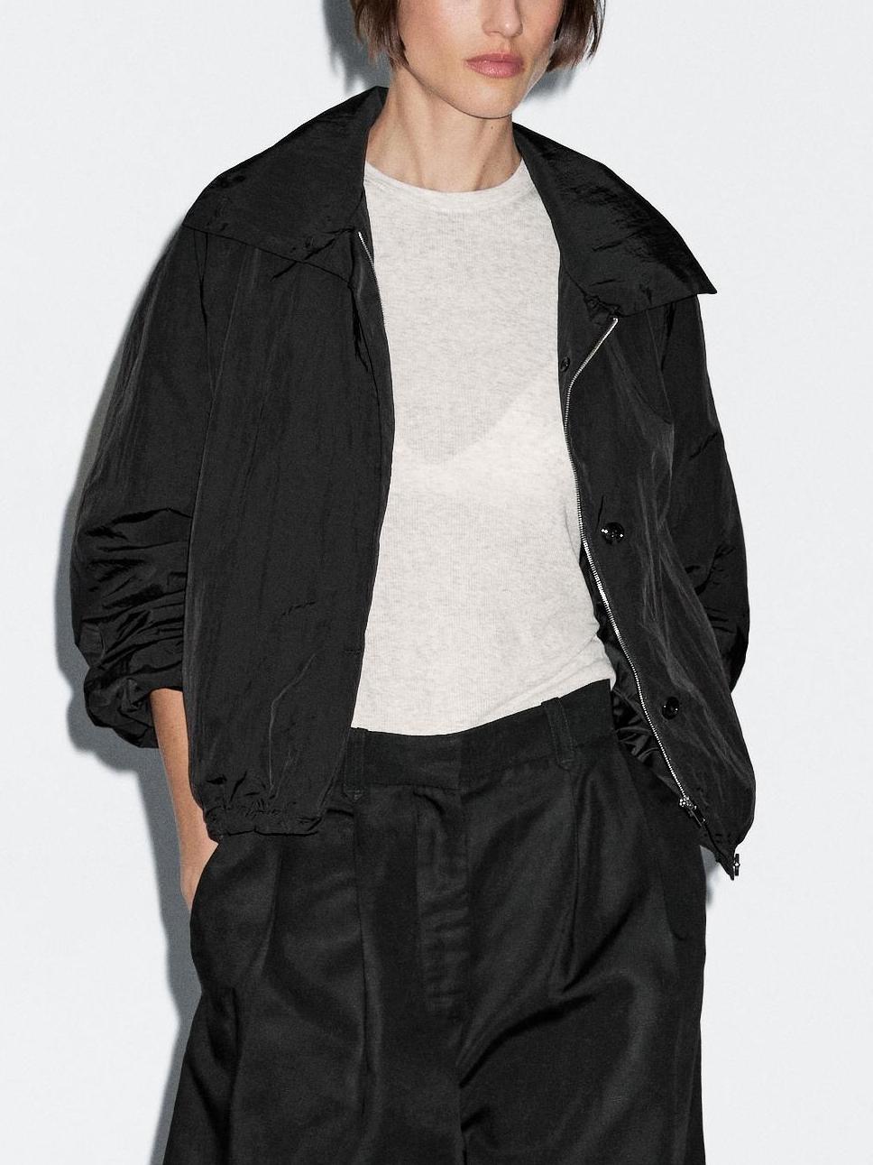 High Neck Bomber Puff Jacket