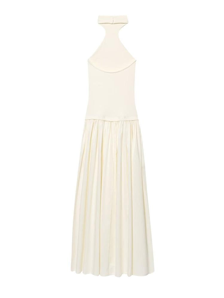 Elegant Halter - Neck Maxi Dress