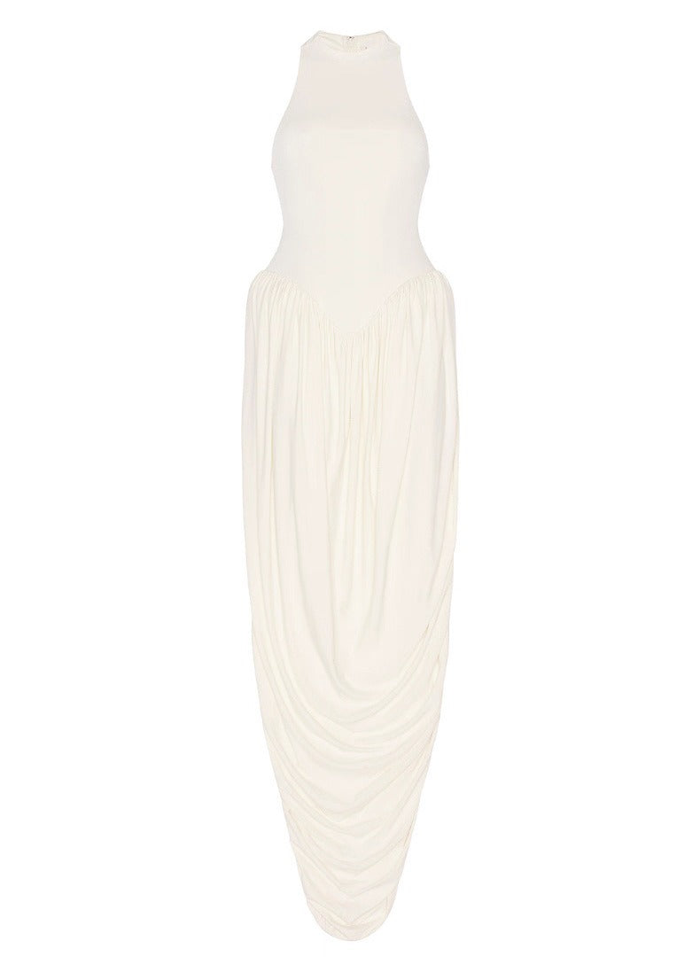 Elegant Halter Neck Maxi Dress