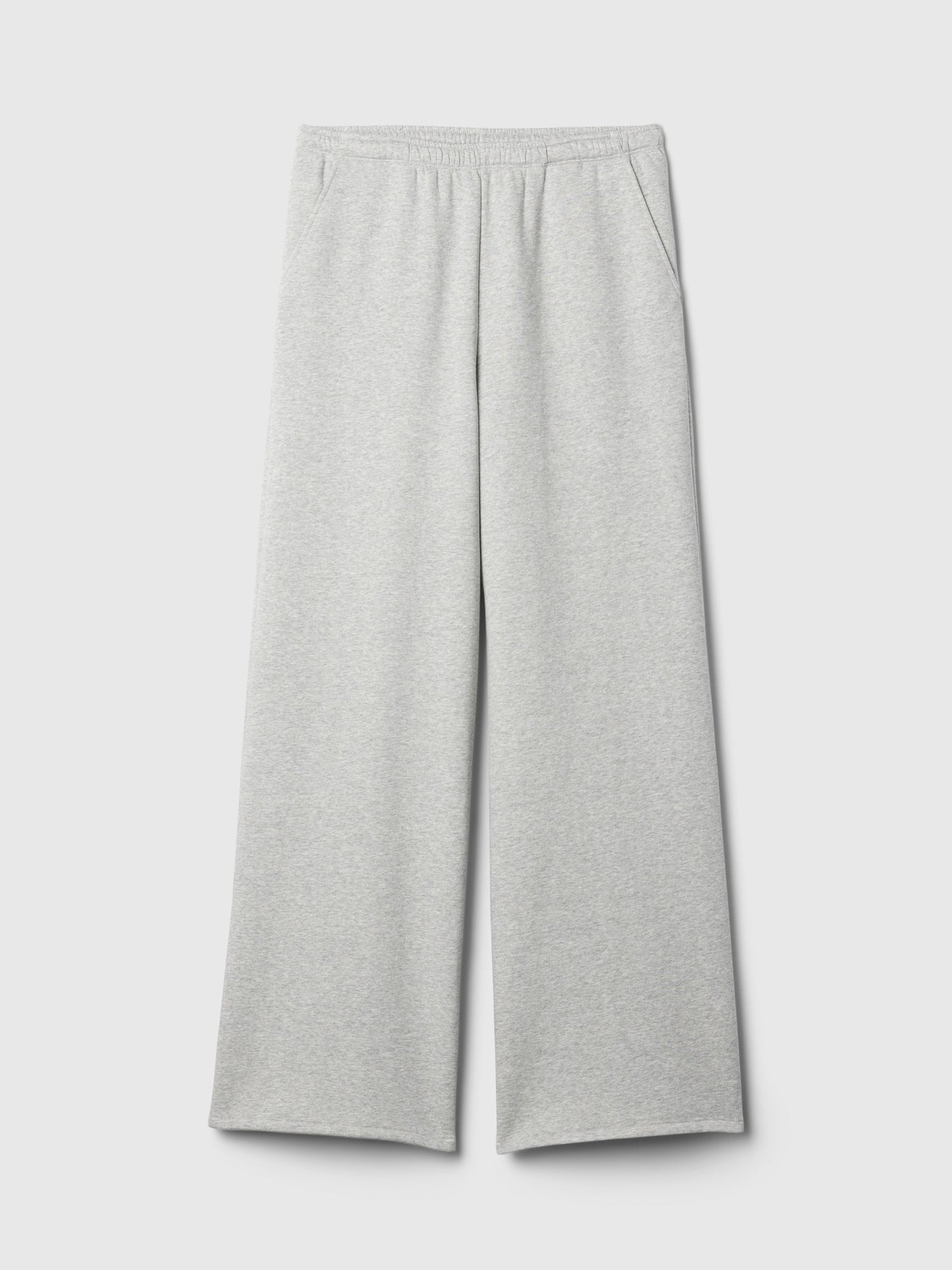Light Grey Activewear Set: Hoodie with Wide - Leg SweatPant