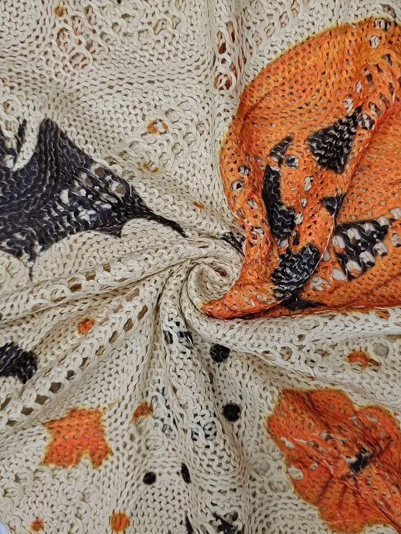 Halloween-Themed Off-Shoulder Top