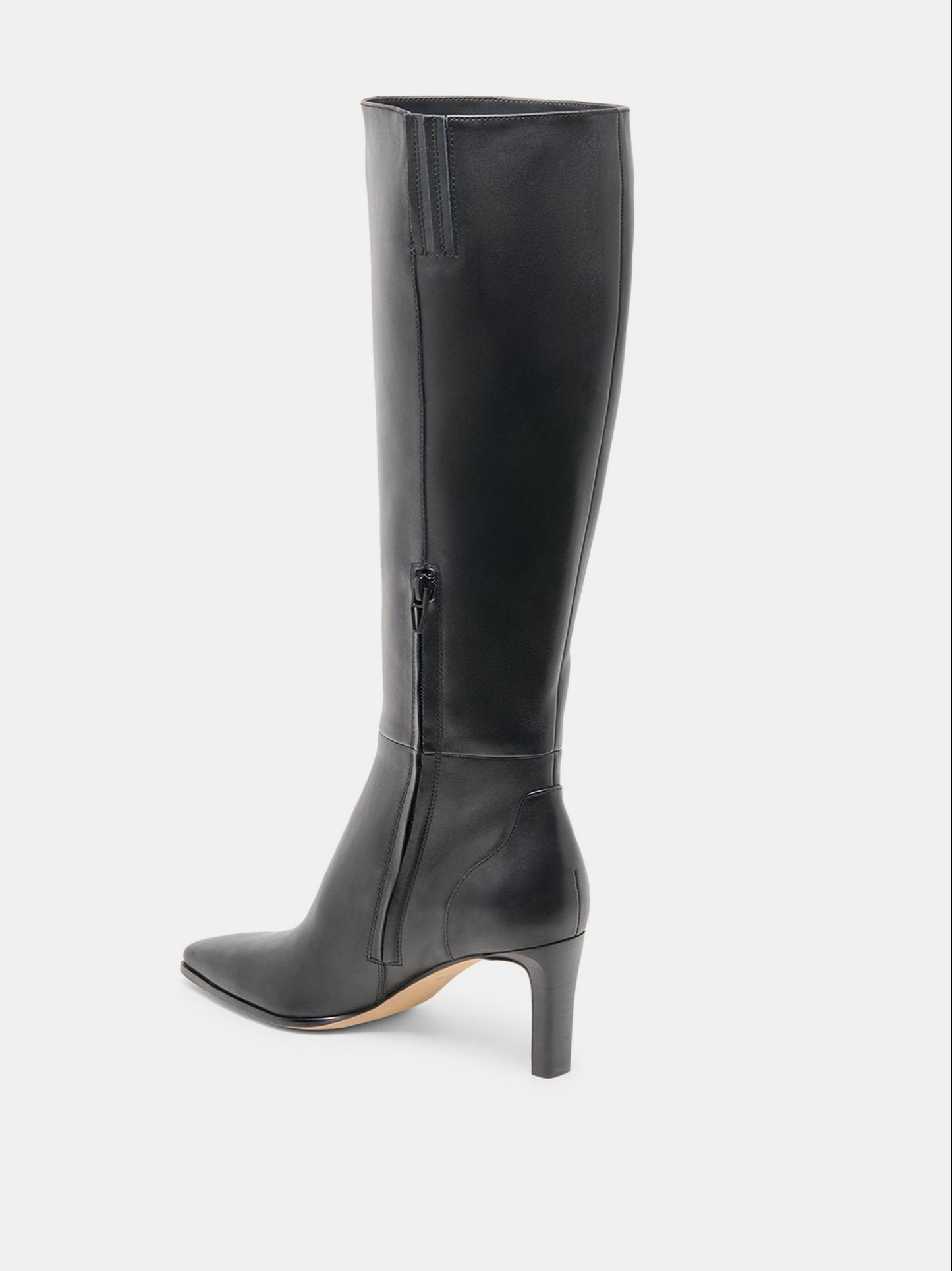 Stylish High - Waisted Leather Boots