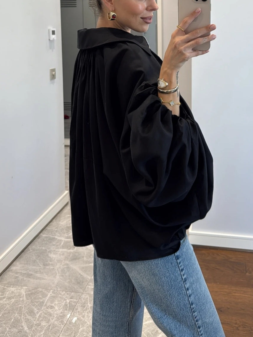 Oversized Batwing Sleeve Jacket