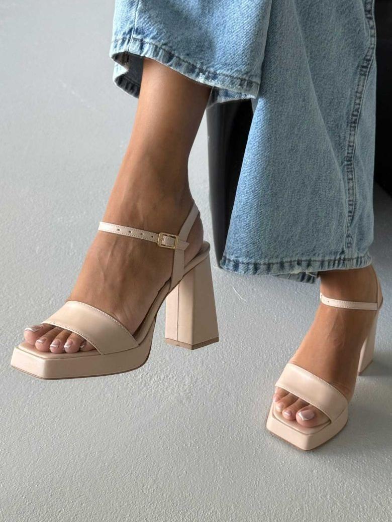 Stylish 11cm High - Heeled Sandals