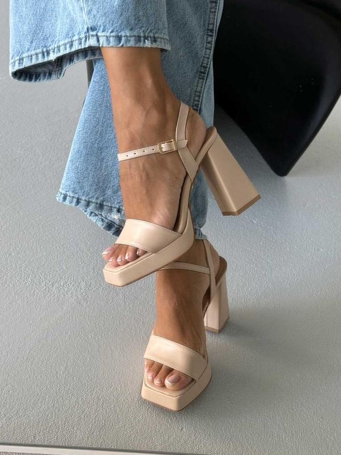 Stylish 11cm High - Heeled Sandals