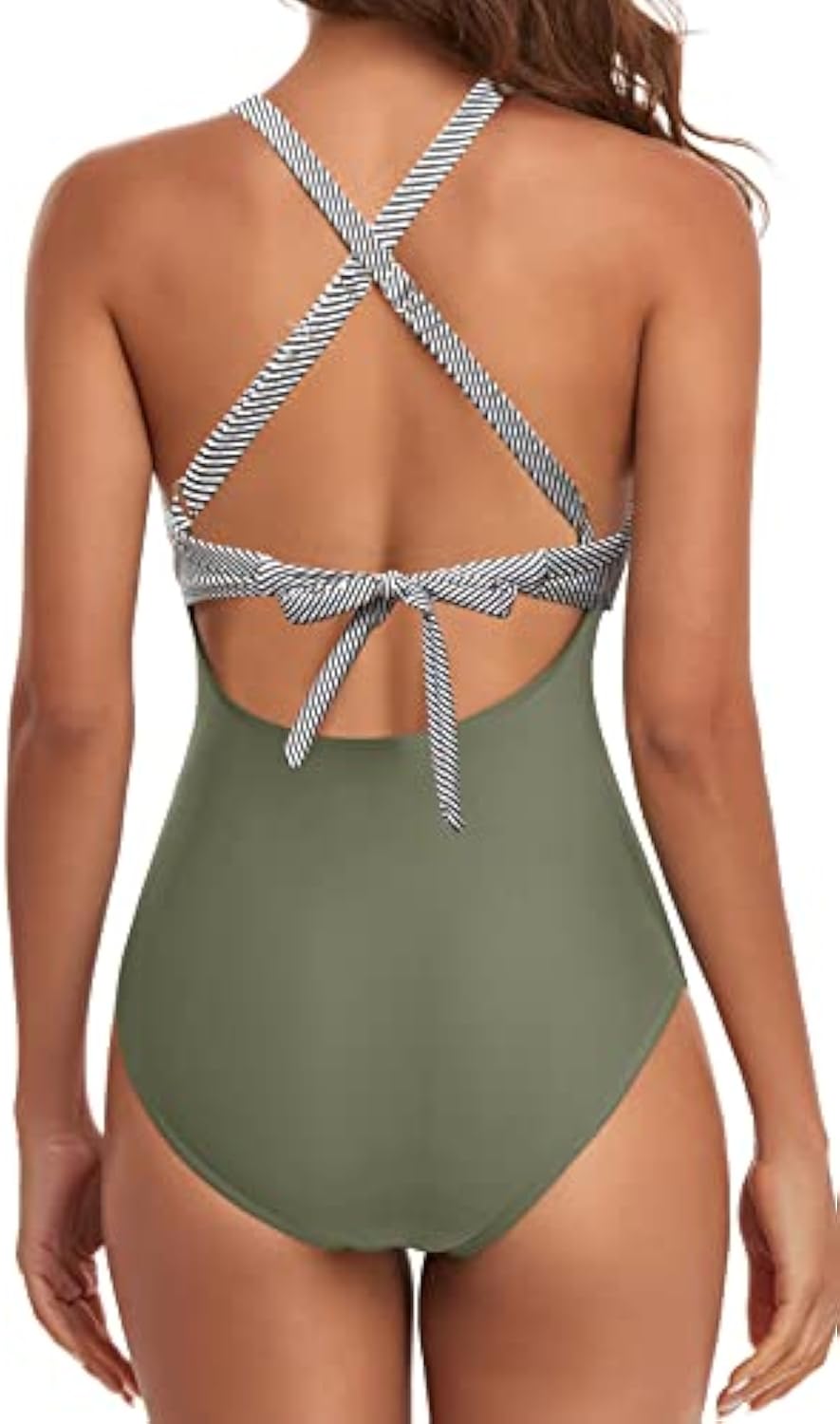 Sexy Crisscross Back One-Piece Swimsuit