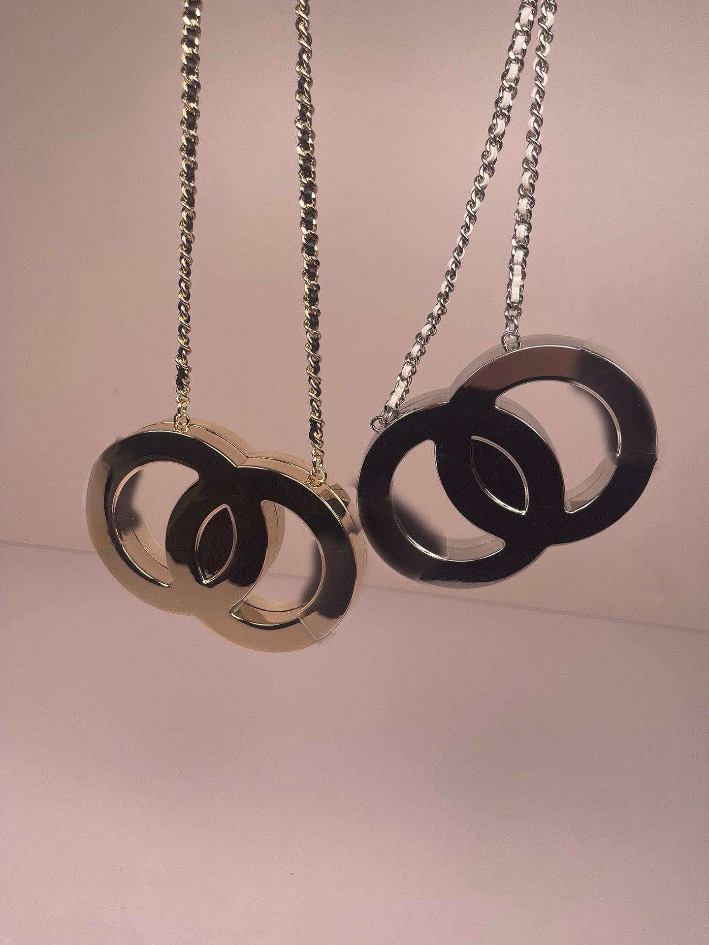 Double Circle Logo Crossbody Bag