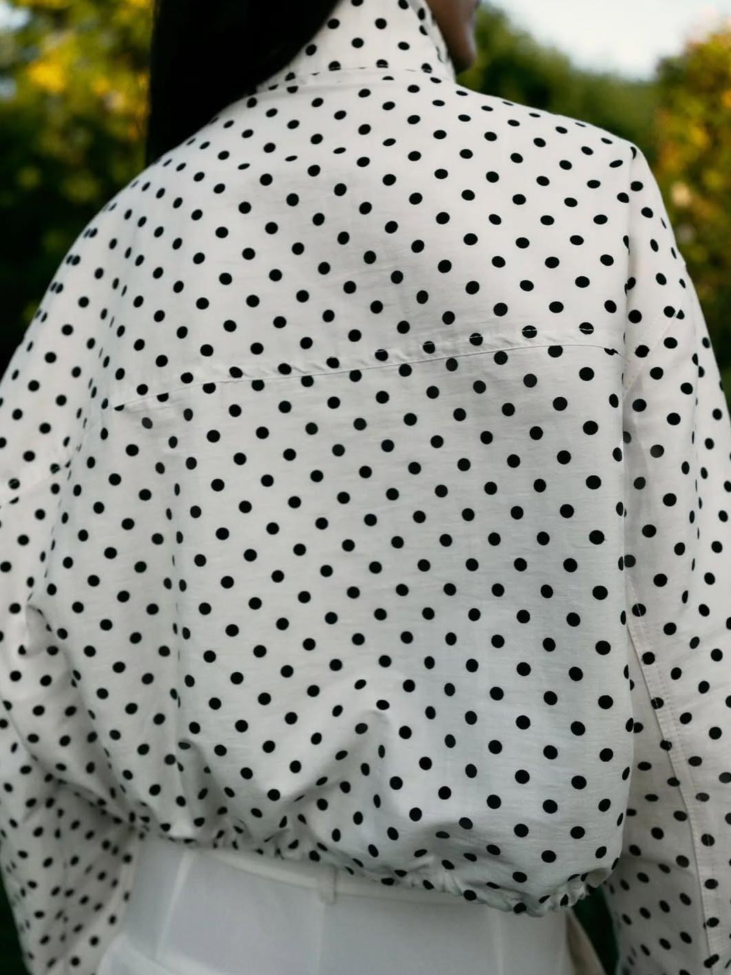 Trendy Polka Dot Jacket