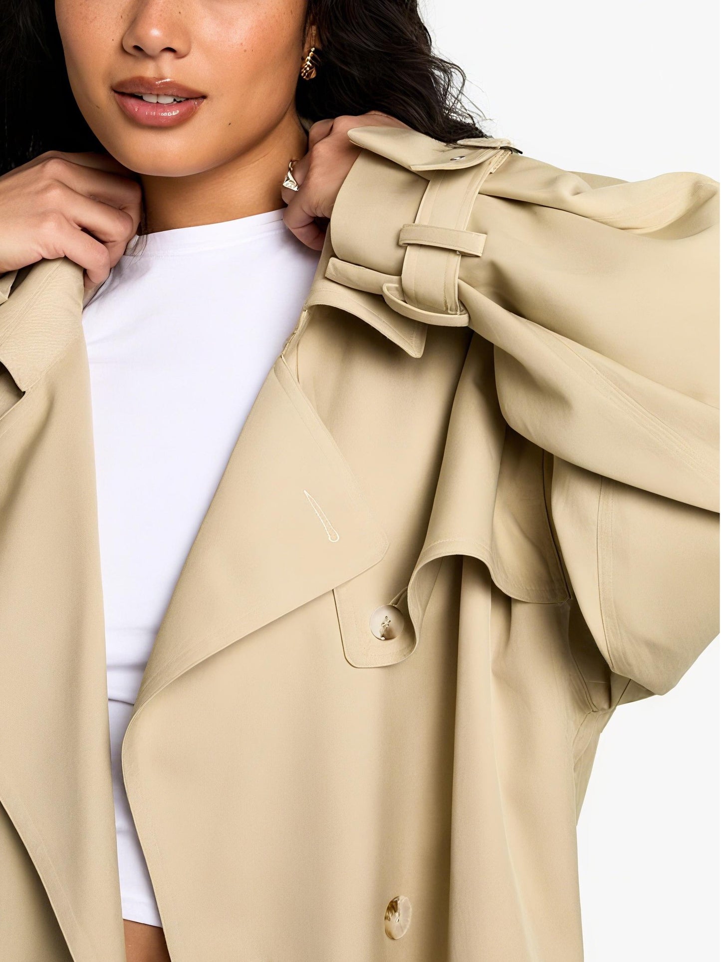 Short Belted Trench Coat