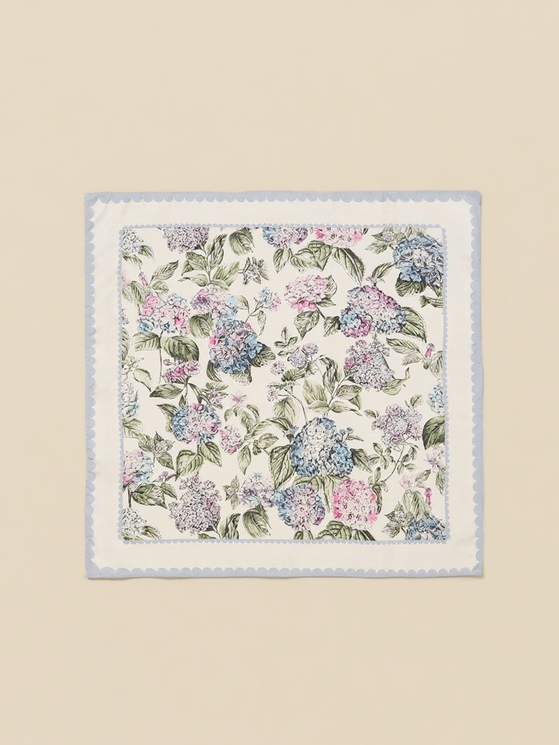 Hydrangea Square Scarf