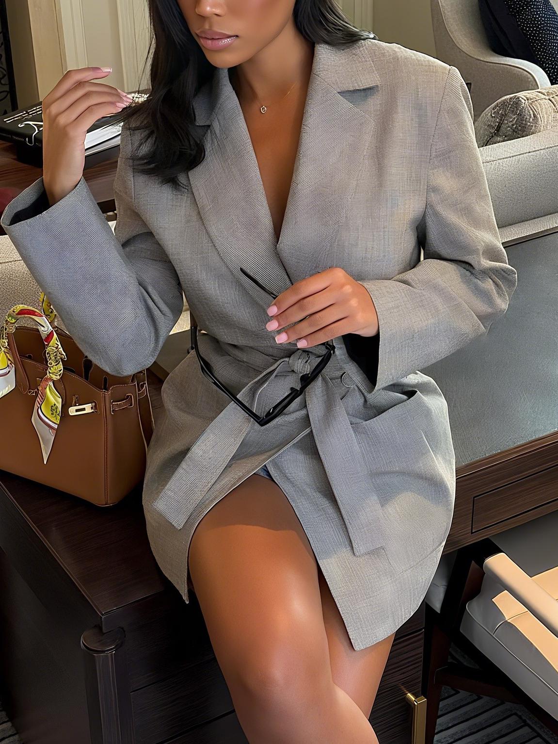Chic Grey Blazer