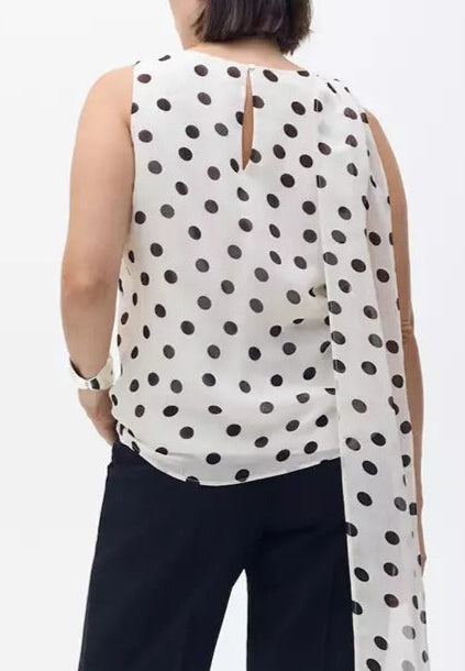 Polka - Dot Chiffon Camisole