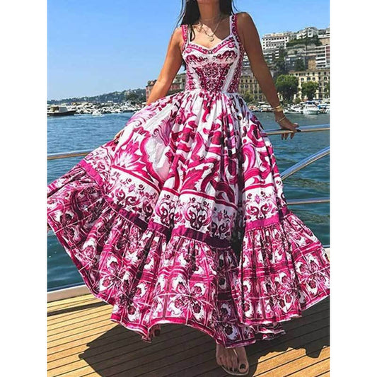 Summer Breezy Vacation Maxi Dress