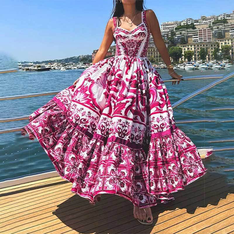 Summer Breezy Vacation Maxi Dress
