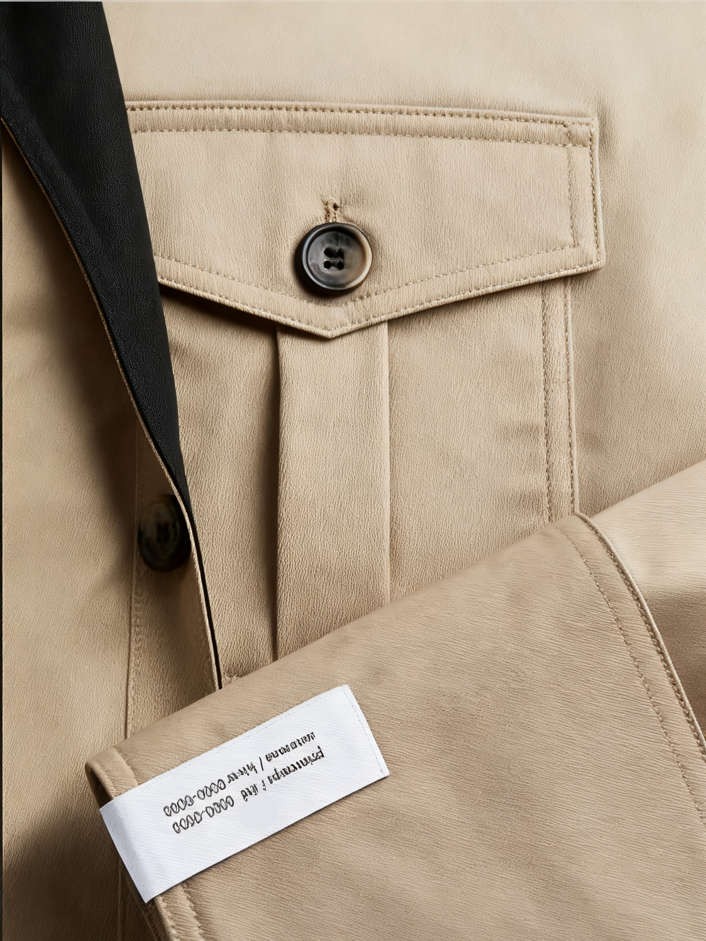 Contrast Button-Waist Coat