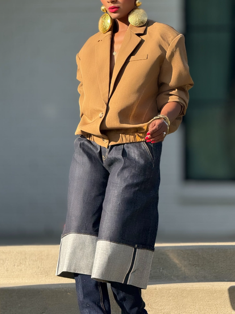 Stylish Camel Blazer