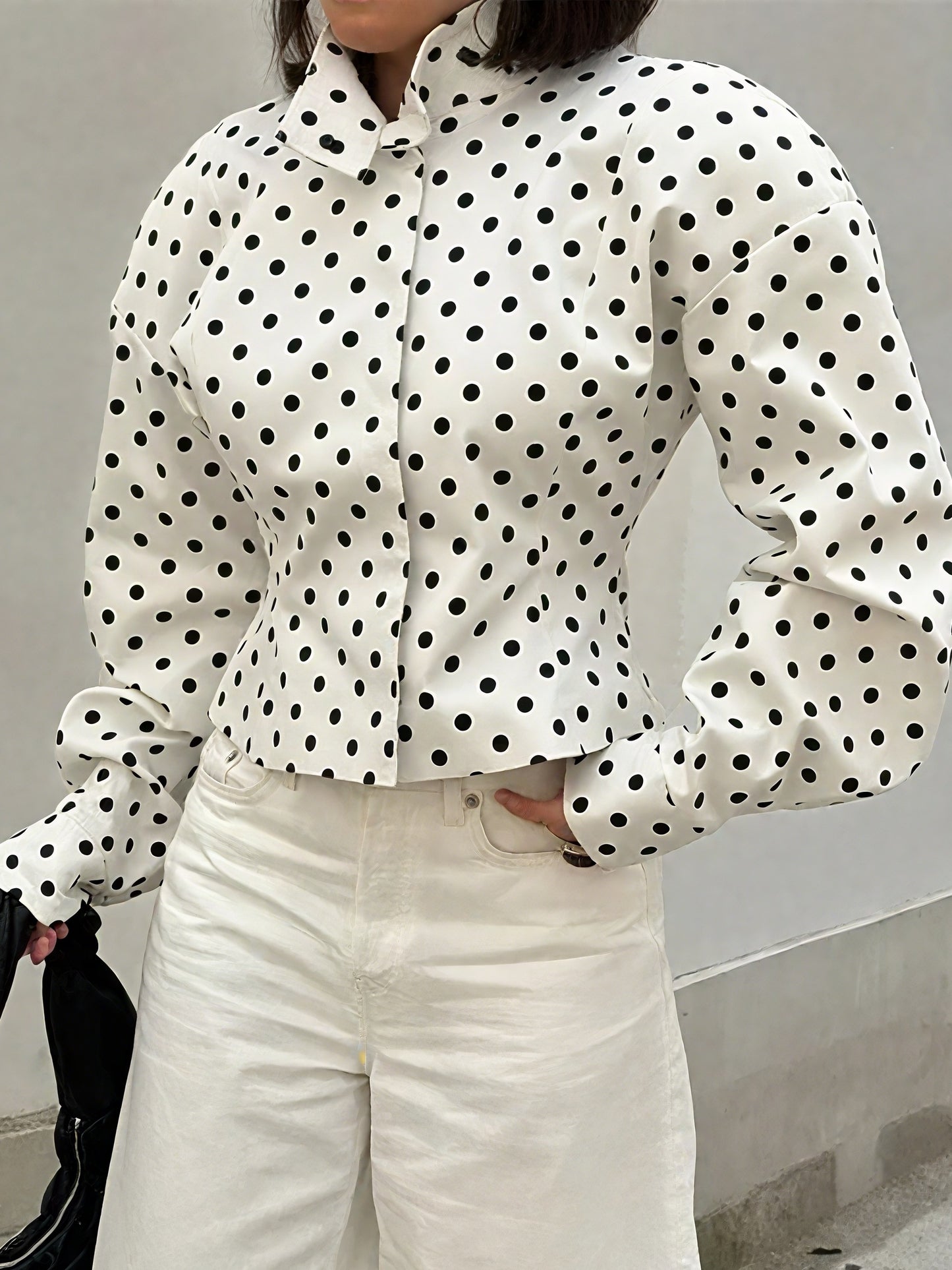 Chic Polka - Dot Two Piece Set