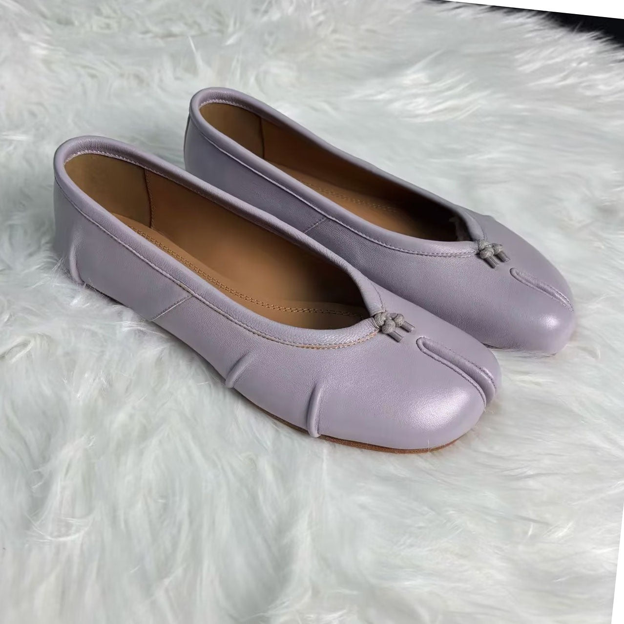 Pleated Flat Ballet Shoes Shallow-on Slip-on Shoes