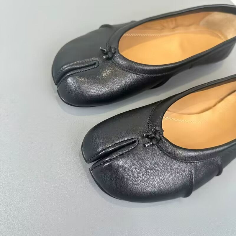Pleated Flat Ballet Shoes Shallow-on Slip-on Shoes