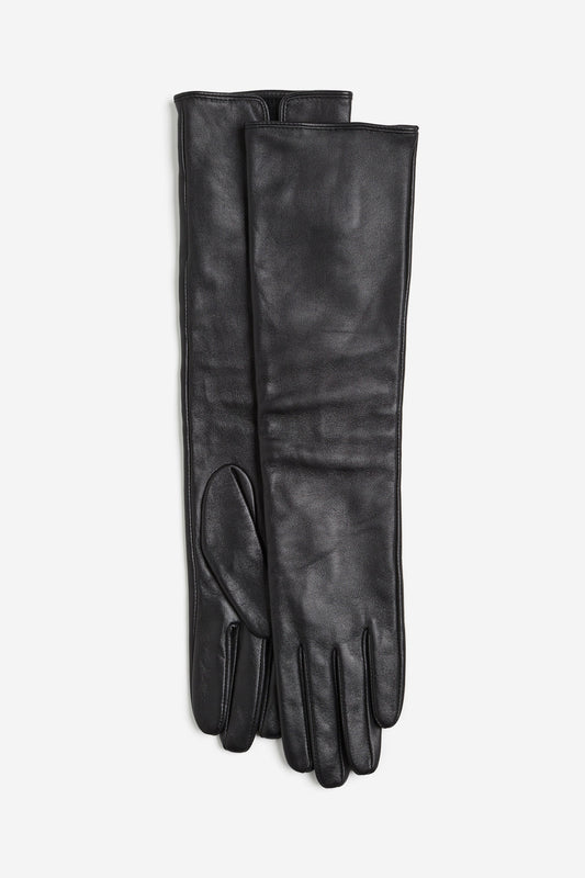 Long Leather Gloves