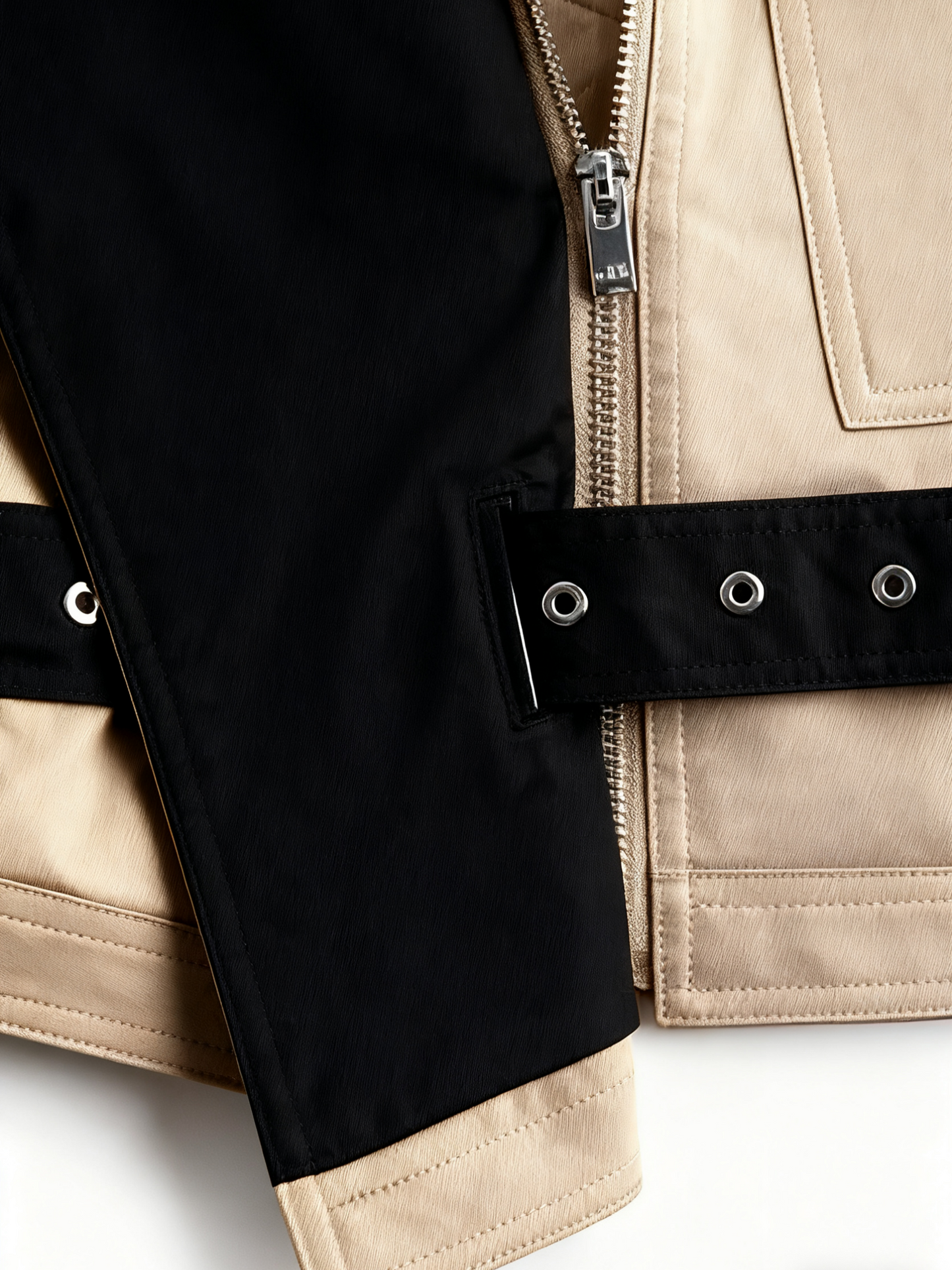 Contrast Button-Waist Coat