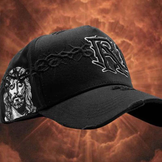 Distressed Embroidered Hat
