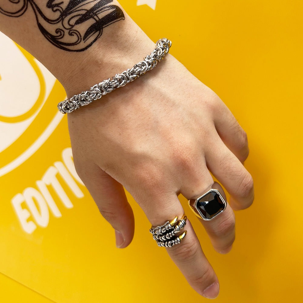 Punk Rock Twisted Lantern Bracelet