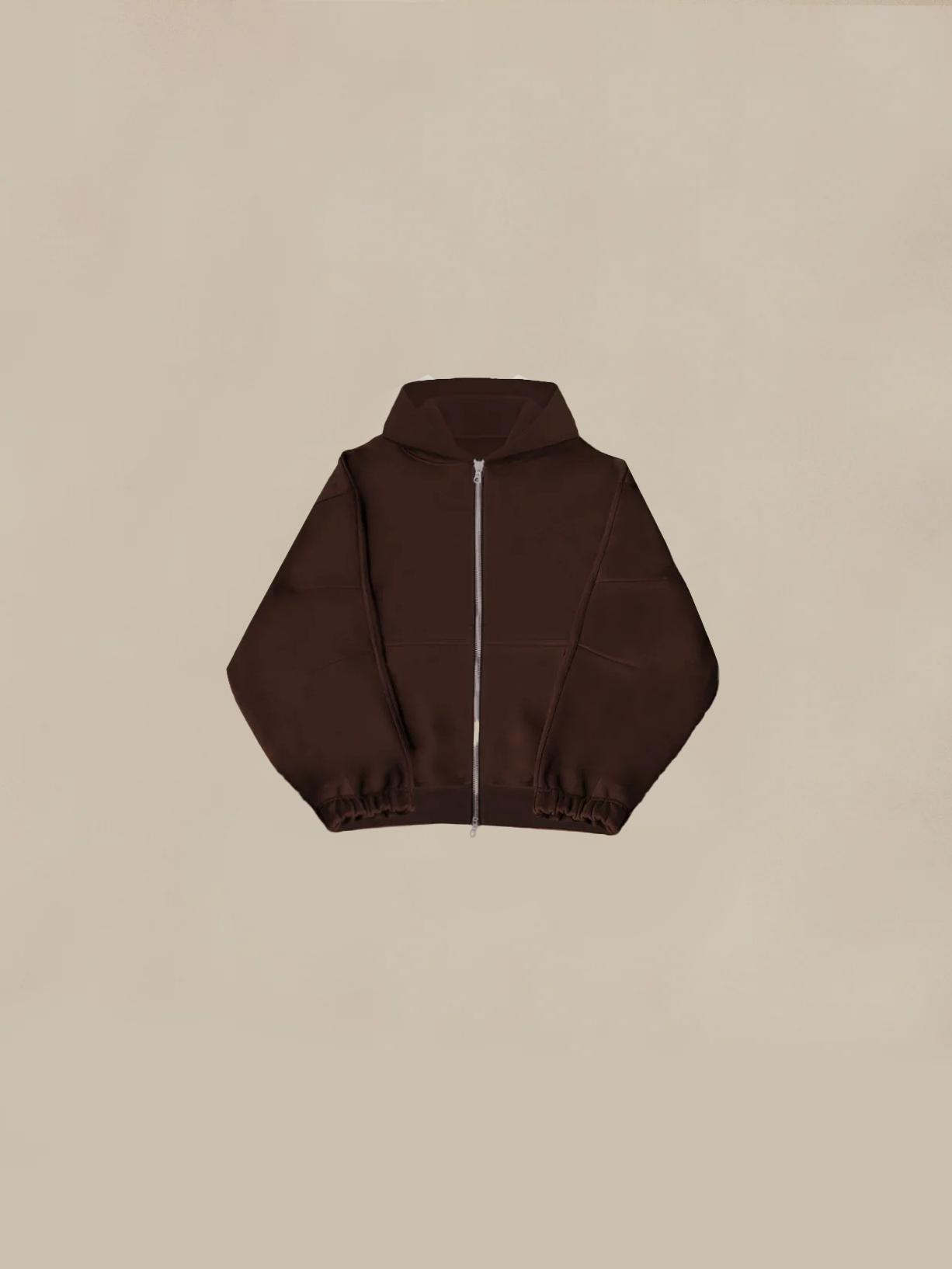 Stylish Brown Loose-Fit Athletic Two Piece Set