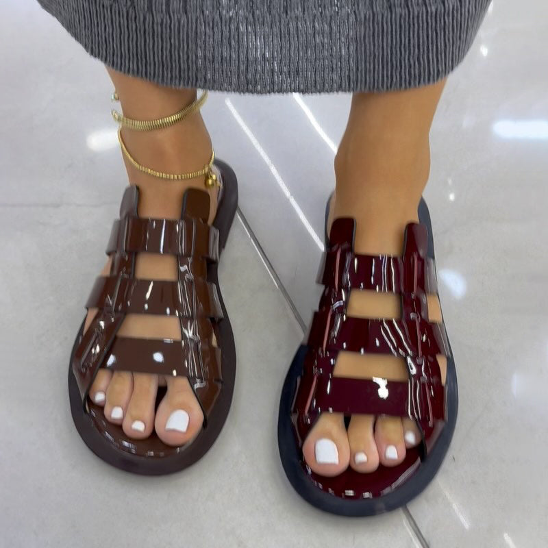 Woven Casual Simple Hollow Flat Sandals