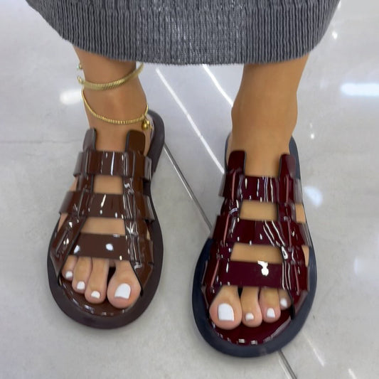 Woven Casual Simple Hollow Flat Sandals