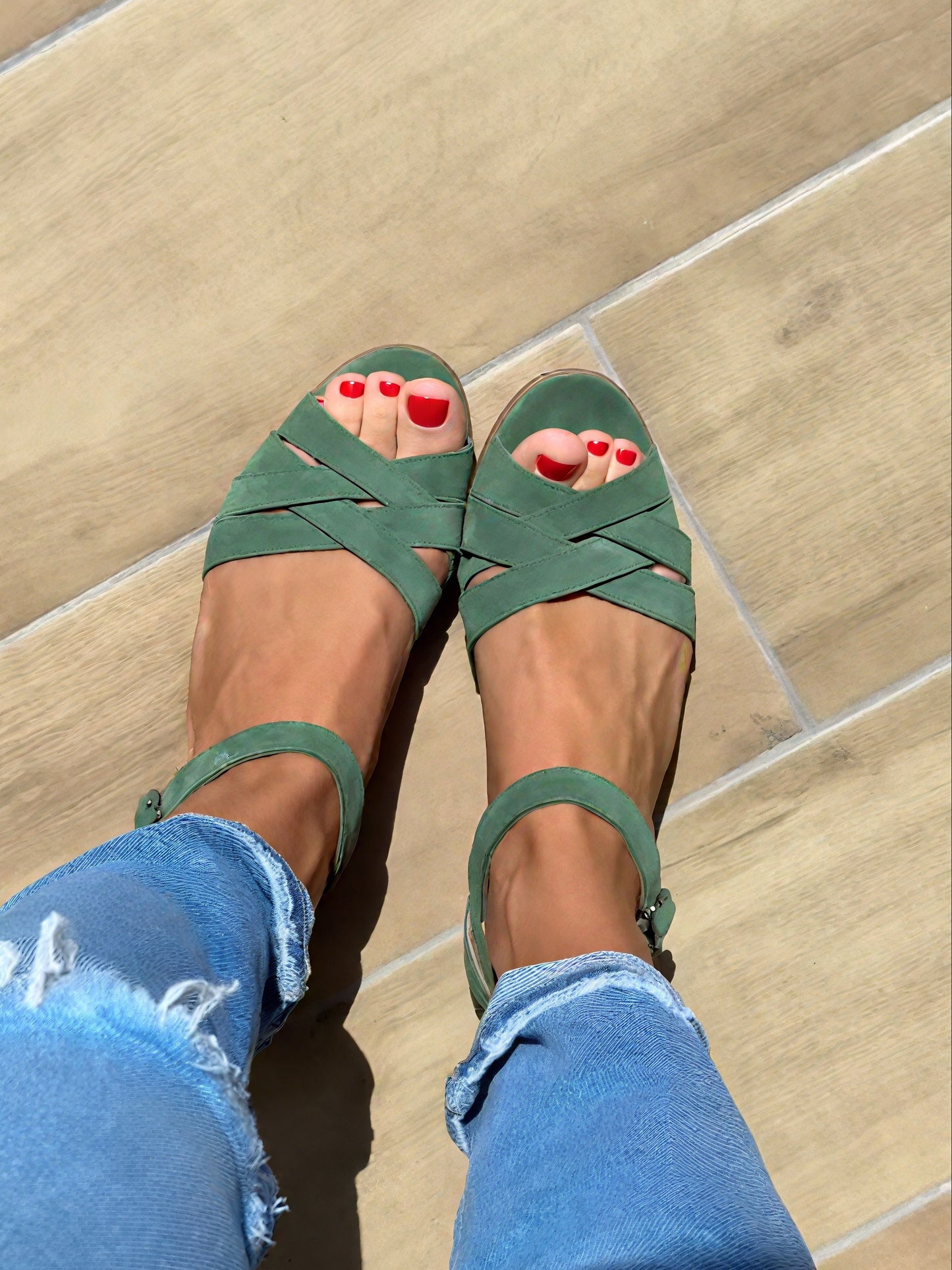 Stylish and Comfortable Suede Sandals