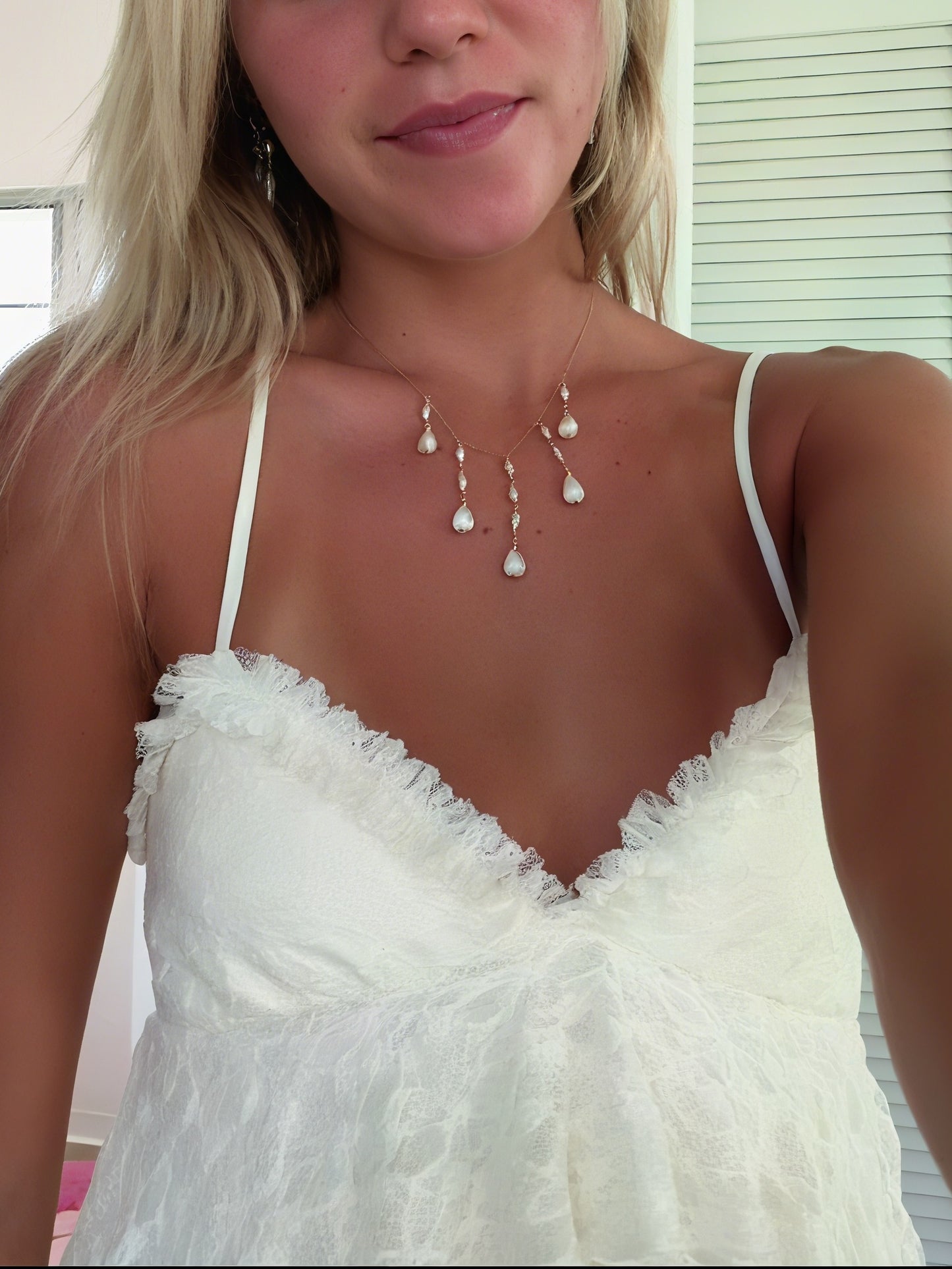 Elegant White Lace Mini Dress