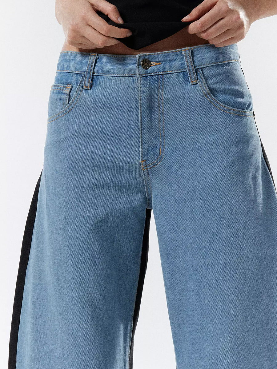 Two-toned Front And Back Detailing Jeans