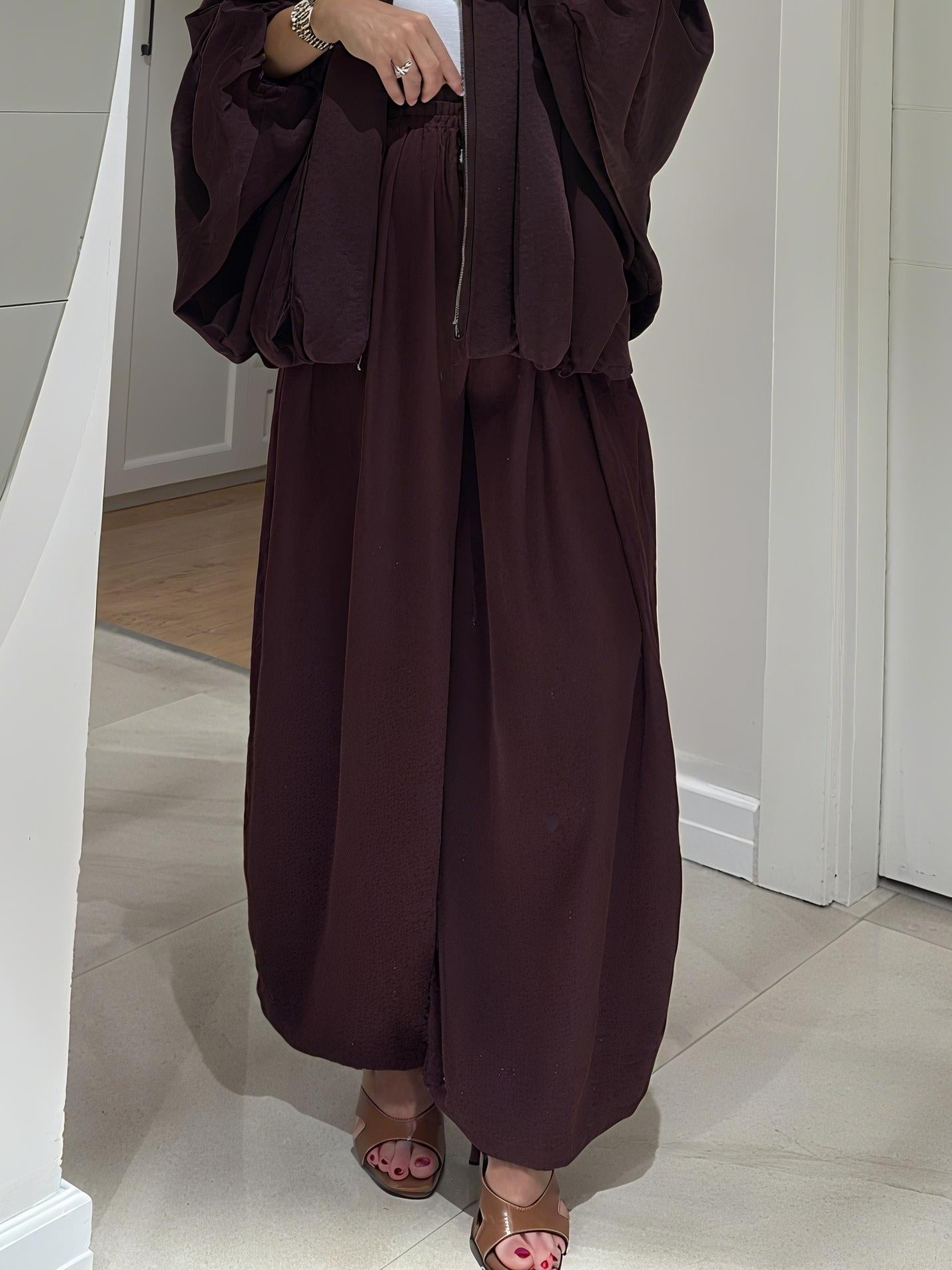 Waist Tied Satin Shalwar Trousers