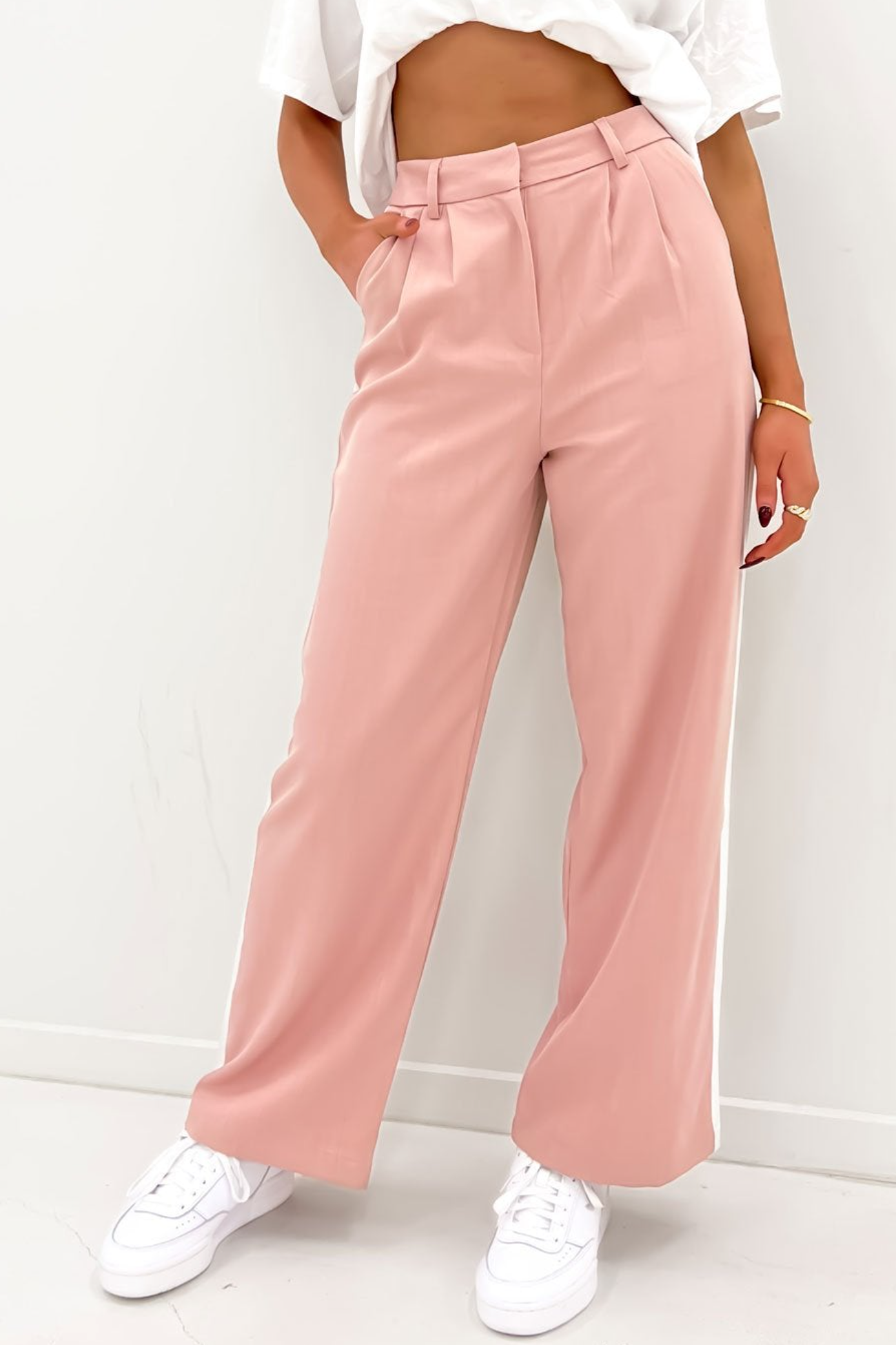 Fashionable Long - Striped Pants